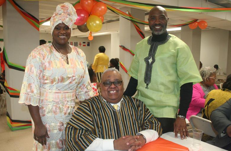 Pastor and 2 parishoners
